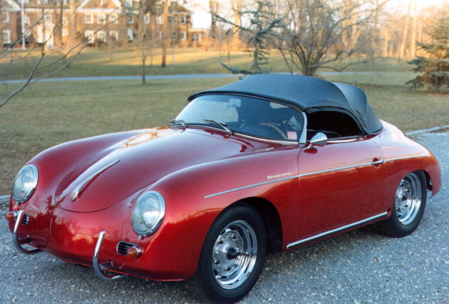 Porsche 356 A Black. 1958 Porsche 356 Speedster