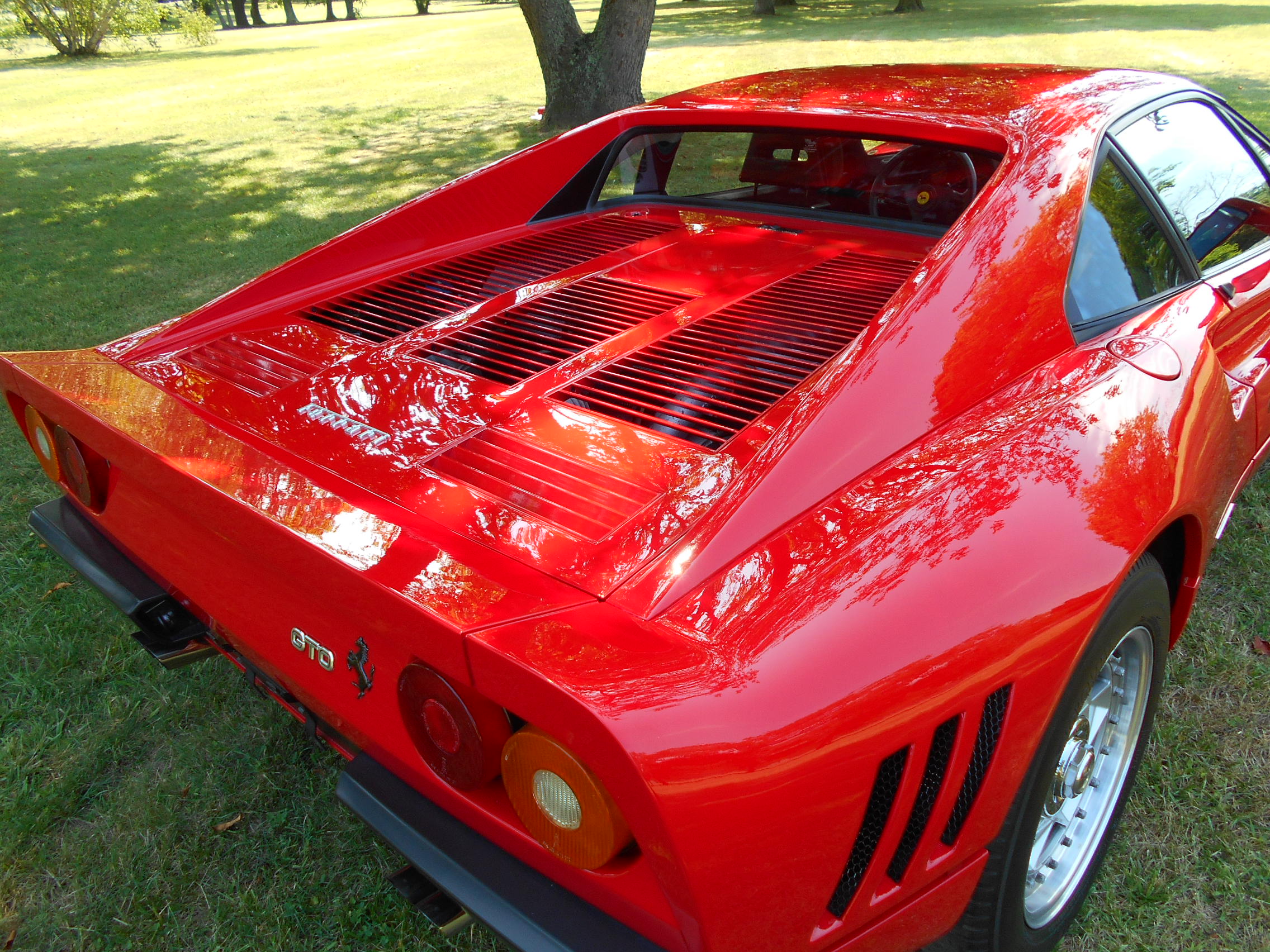 rear view of 1985 ferrari