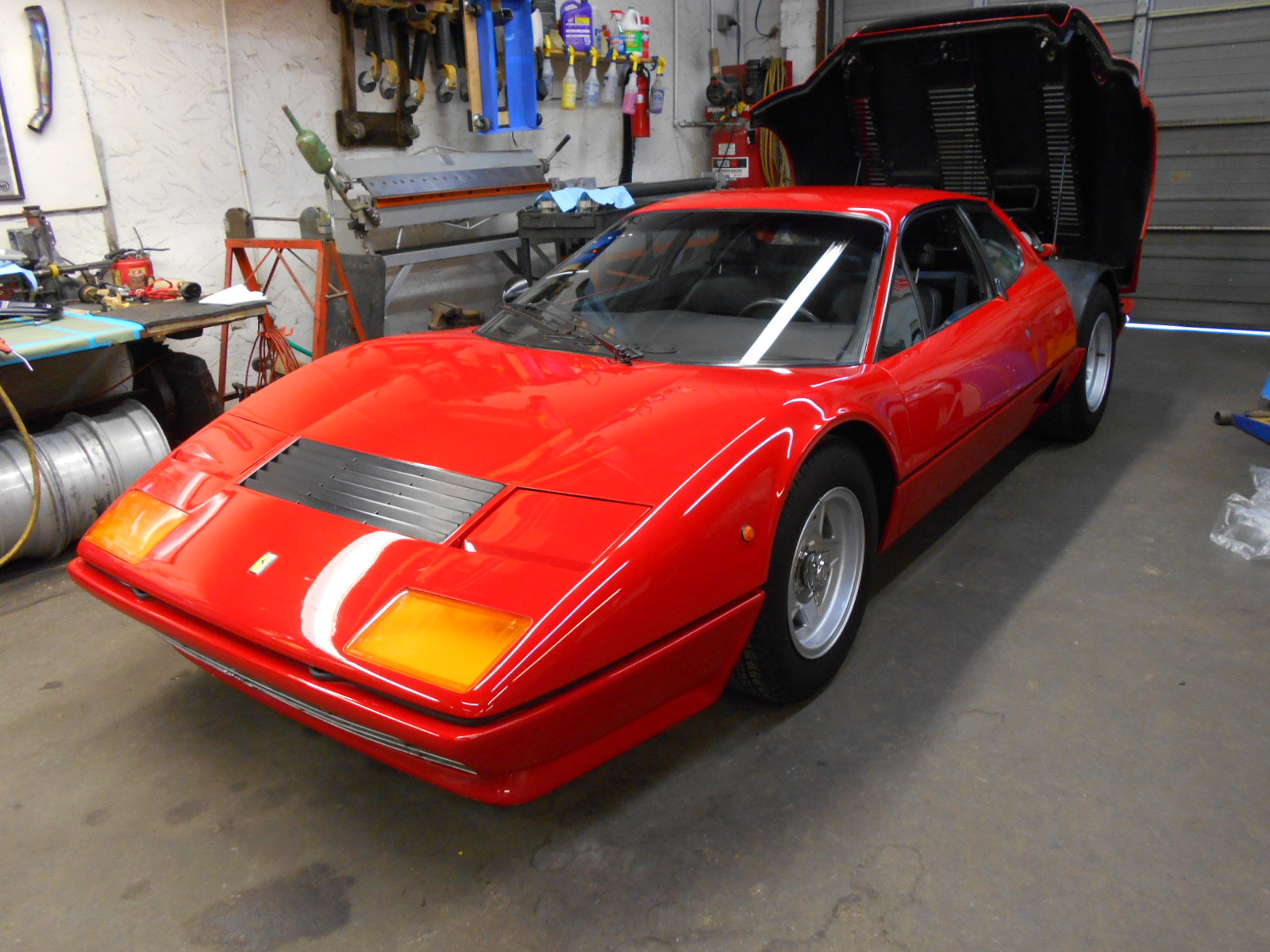 Carbureted 1978 512 BB Ferrari red/black 