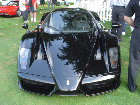 a black/black Enzo